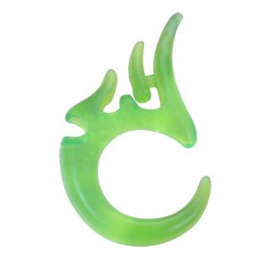 Expander do ucha z symbolem Tribala - zielony, 5 mm
