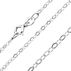 Łańcuszek z owalnych ogniw, srebro 925, szerokość 1,8 mm, długość 550 mm