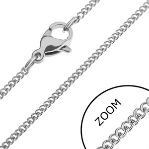 Łańcuszek ze stali - drobne, owalne skręcone ogniwa - Grubość: 3 mm