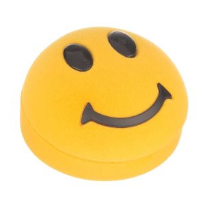 Pudełeczko na kolczyki - żółty uśmiech