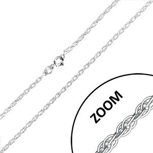 Srebrny łańcuszek 925 - delikatne zaokrąglone oczka, 1,9 mm