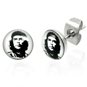 Stalowe kolczyki Che Guevara 6.9 mm